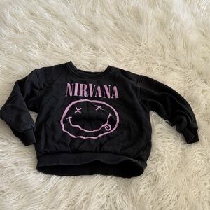 Zara Black and Pink Kids Sweatshirt